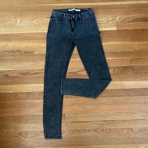 Zara Black Acid Wash Jeggings